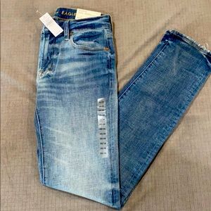 American Eagle Slim Straight light wash jean 30x36